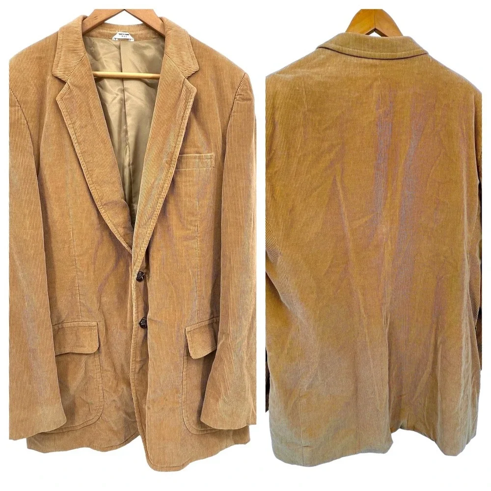 Vintage The Corduroy Collection Mens Sport Coat 46XT‎ Wide Wale Academia Preppy